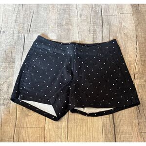 New York & Company Women’s Black Polka Dot Shorts Size 0 Casual Summer